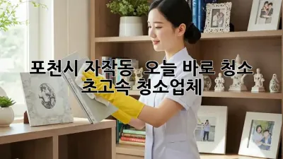 포천시 자작동 🚀 오늘 바로 청소? 초고속 청소업체!